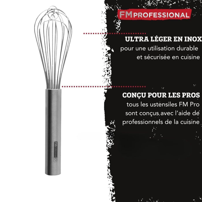Fouet de cuisine et pâtisserie en inox FM Professional