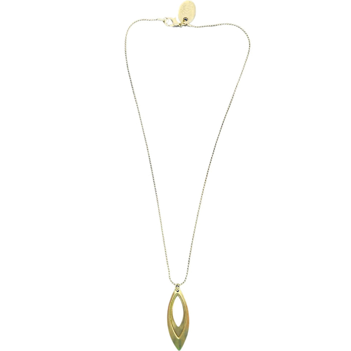 Collar Easter en latón chapado . 40cm