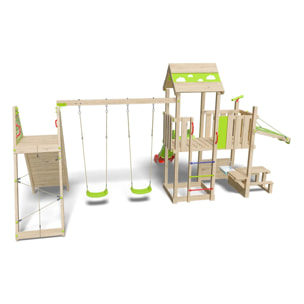 Aire de jeux bois 2,20 m SNACK XPRESSION XL - 14 enfants