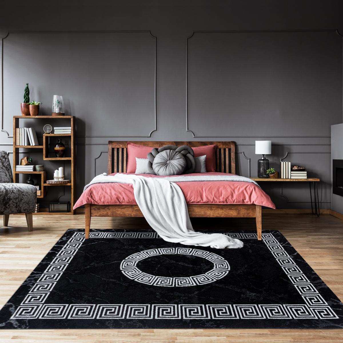 Tapis salon et chambre tissé motif baroque FEKI