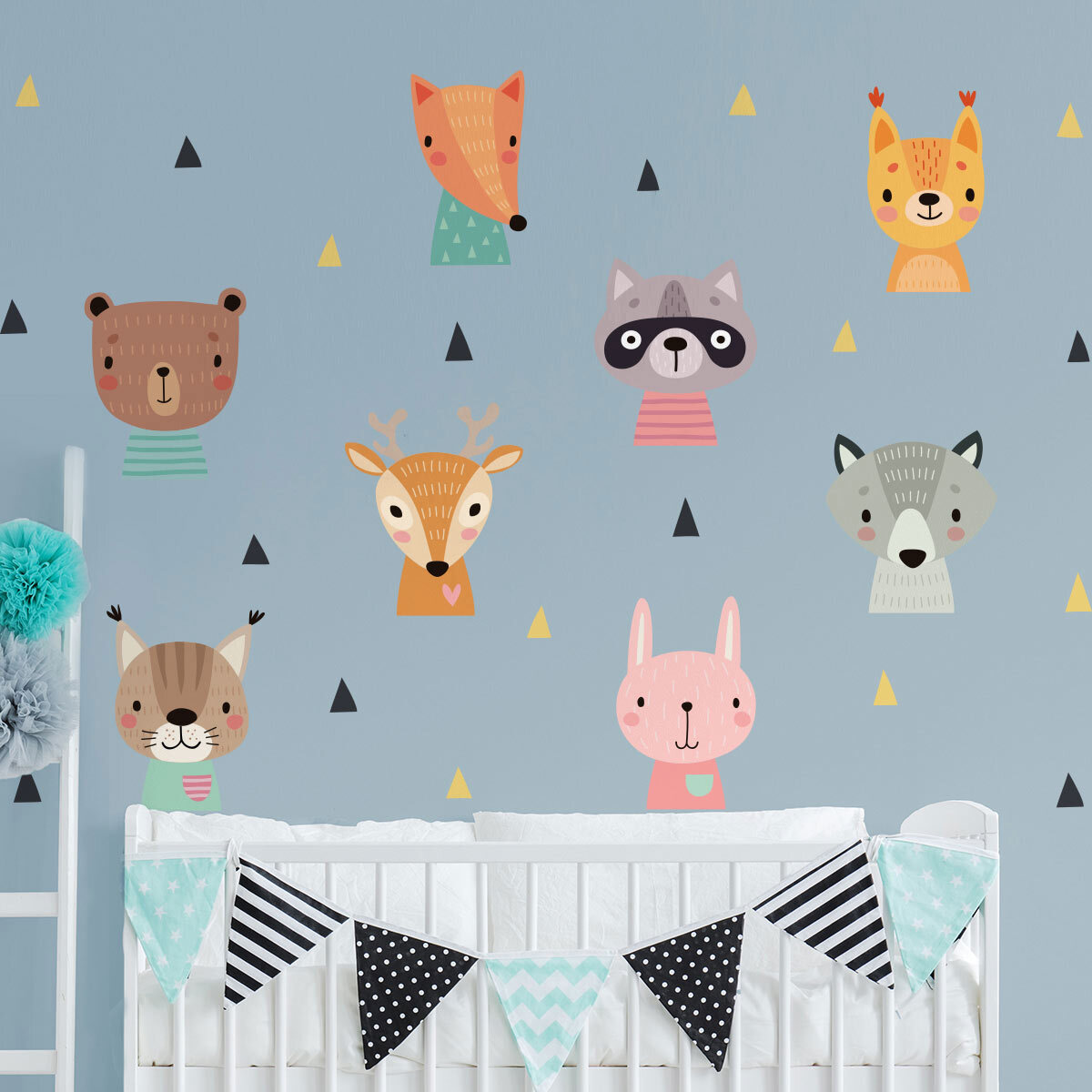Stickers muraux | Sticker Mural Autocollant - ANIMAUX BÉBÉS DE LA FORÊT - Stickers adhésifs