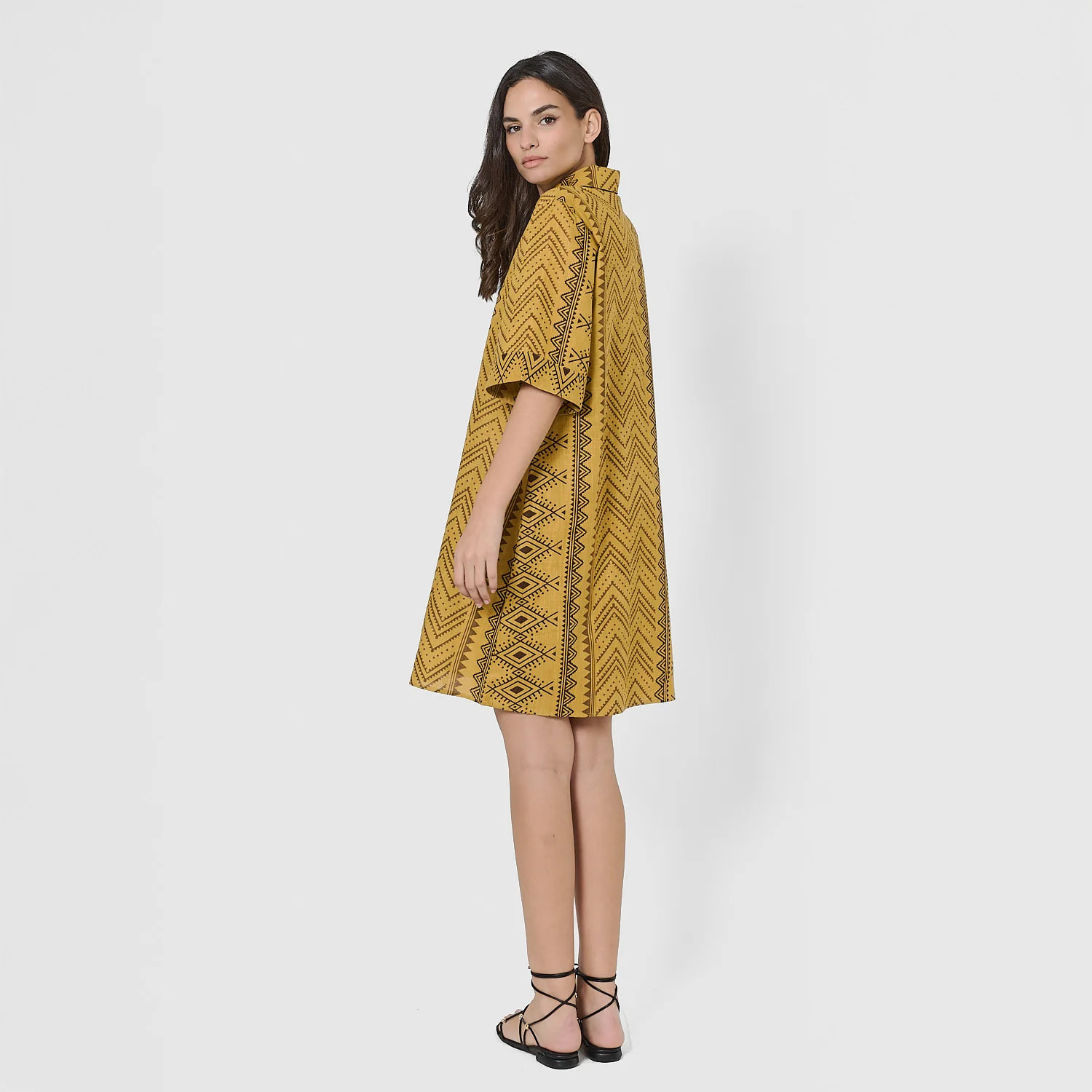Vestido corto camisero hilo ripley lima