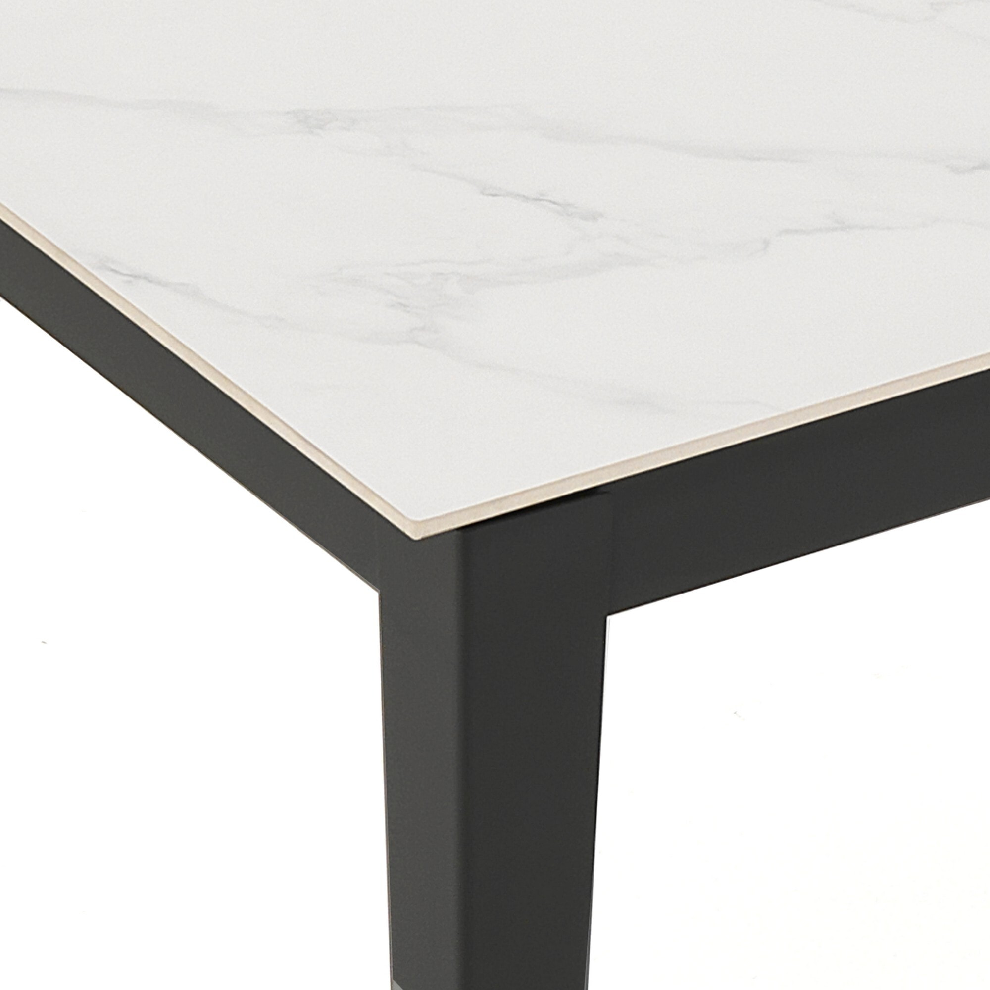 Tomasucci Grande table extensible en marbre blanc