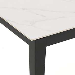 Tomasucci Grande table extensible en marbre blanc