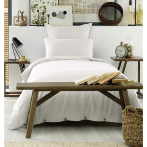 Housse de couette Flanelle Blanc Neige