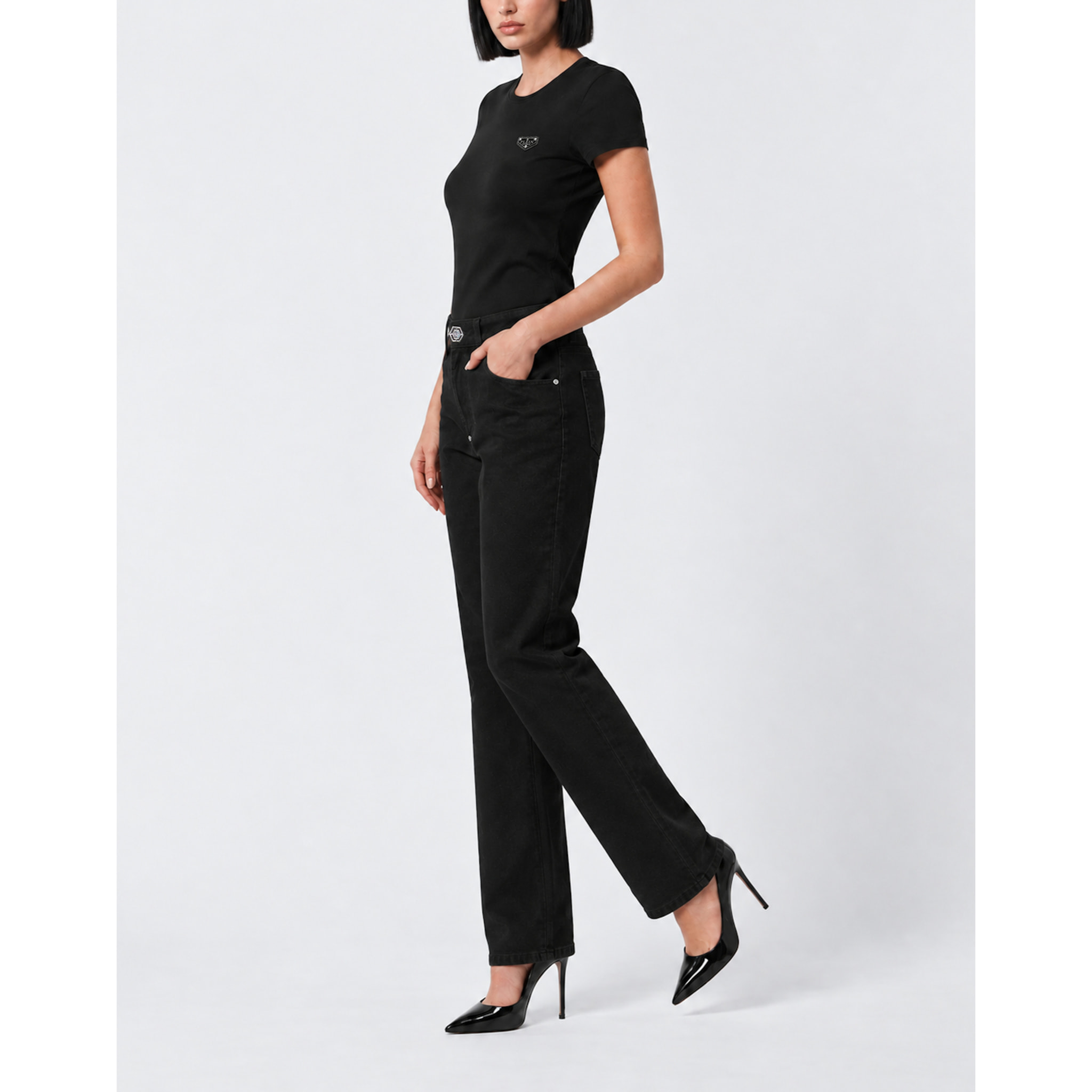 PHILIPP PLEIN Vaqueros de corte recto BASIC