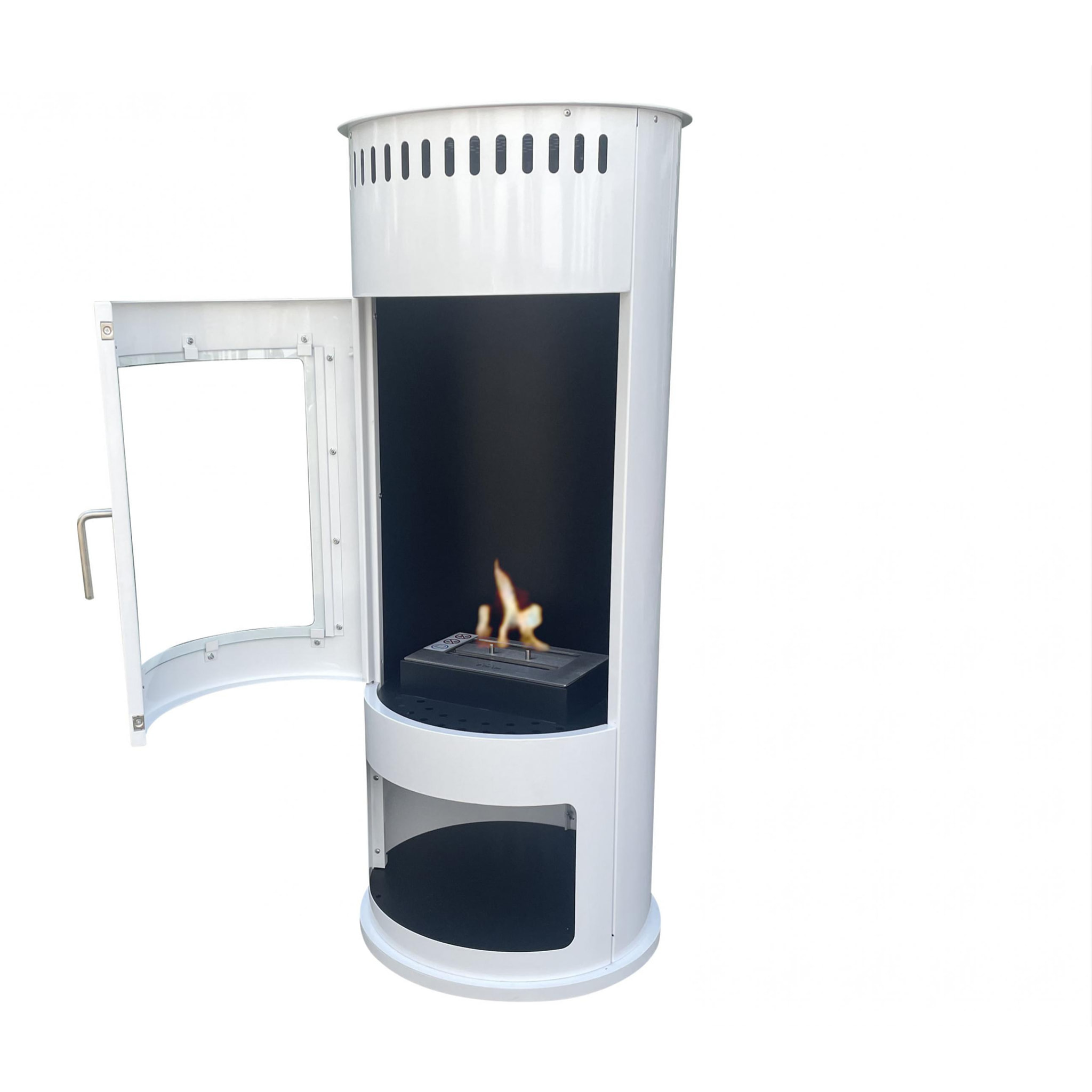 Estufa de etanol en acero con puerta de cristal templado BESTFIRE W PURLINE 3000 W
