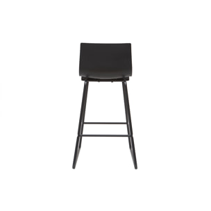 Tabourets de bar design noir 65 cm (lot de 2) ONA