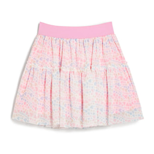 Falda de Niña con Corazones en Multicolor