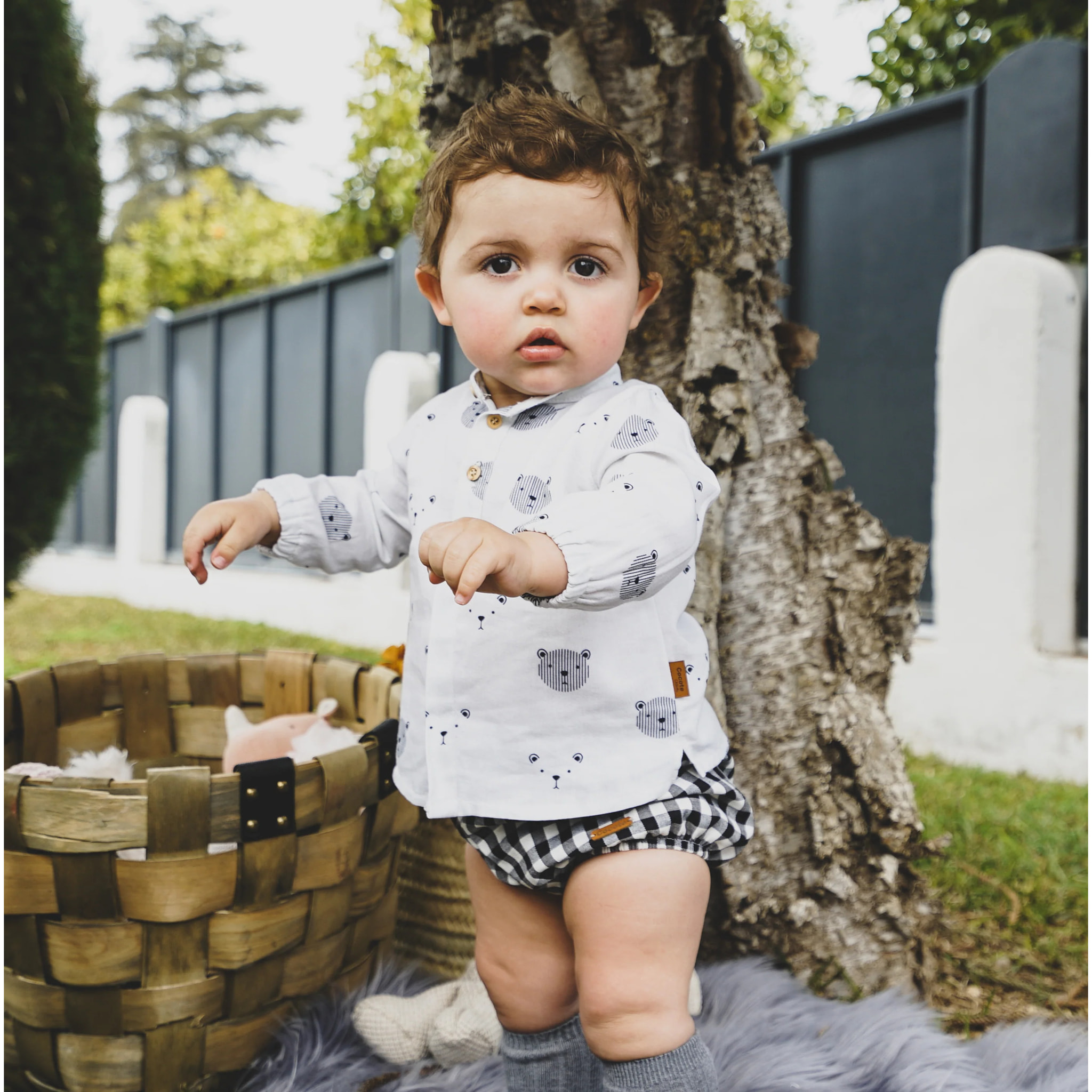 Blusa Bambino S/maniche Ecrù