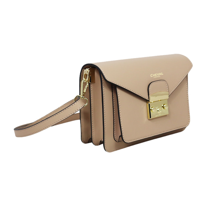 Borsa a tracolla Cheval Firenze Zaniah Rosa Cipria