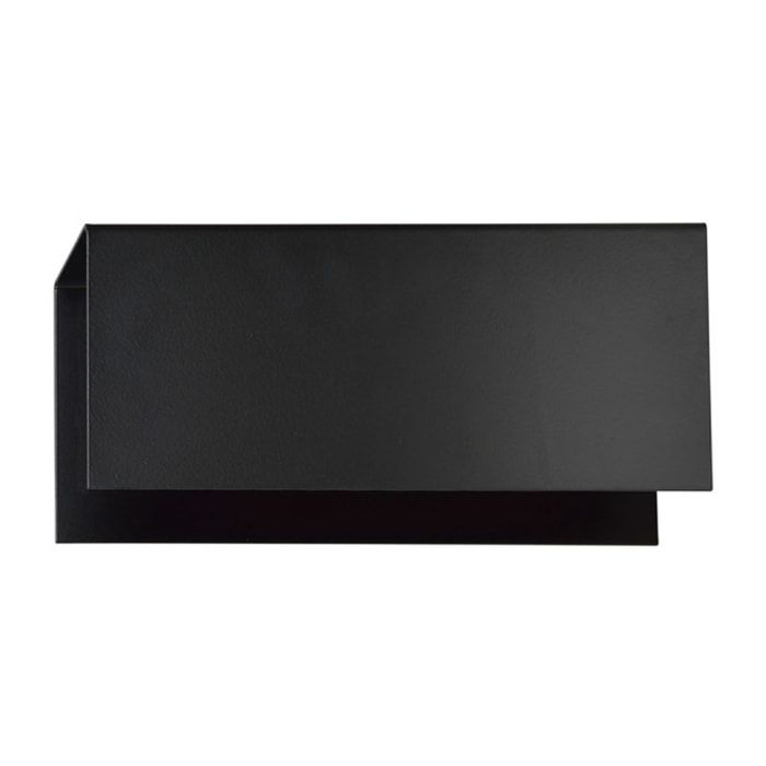Lampada a parete GENTOR in acciaio nero opaco