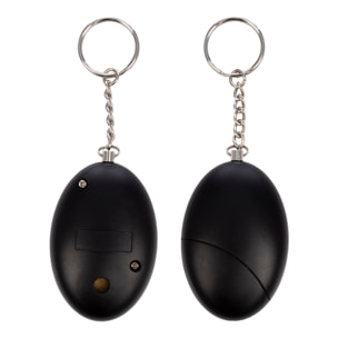 Allarme SOS personale con luce LED brillante e suono di 120dB. Batteria A23 inclusa e attivazione rapida tirando l'anello.