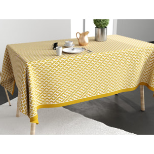 Nappe Coton Palma Ocre Antitache