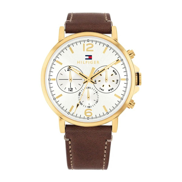 Reloj Tommy Hilfiger 1710702 Hombre Analogico Cuarzo con Correa de Cuero