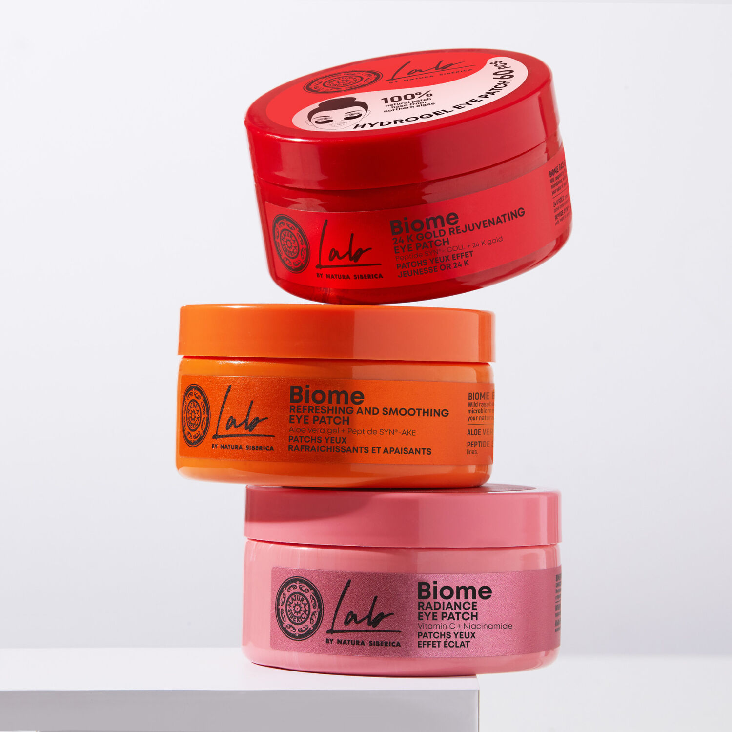 LAB BIOME - Patchs pour les yeux jeunesse Or 24K 60 patchs