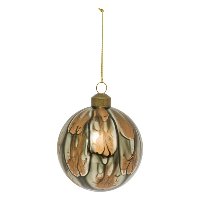 BDN VERRE 80MM MARBRE MARRON