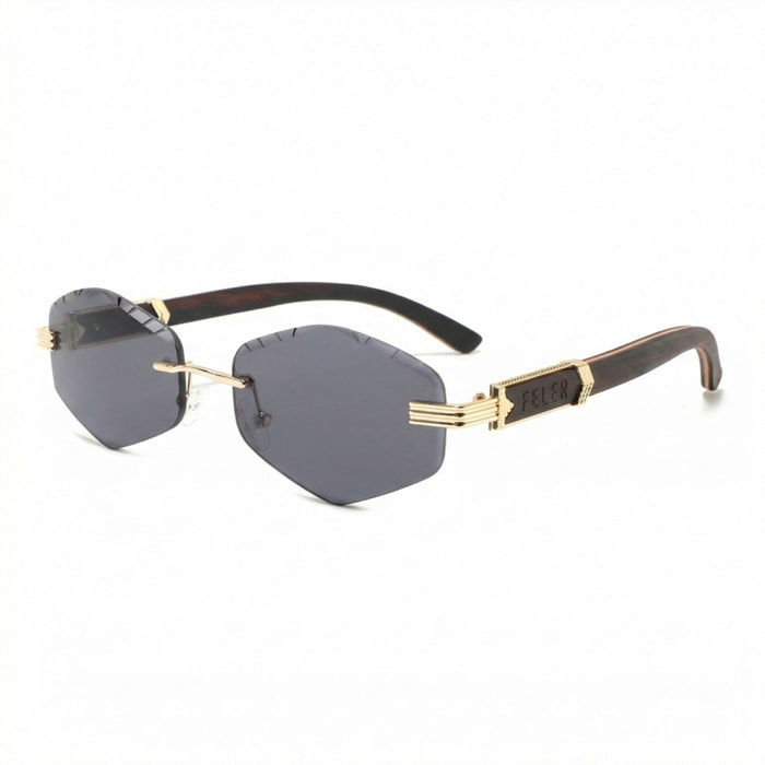 Gafas de Sol Feler 1819-1 Polarizadas de Madera Unisex 57 mm