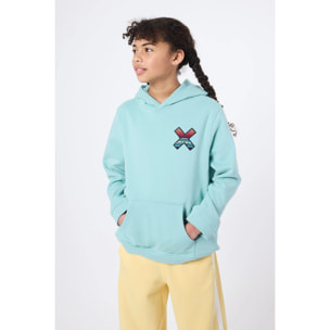 SUDADERA CON CAPUCHA KIDS CLASSIC ACQUA