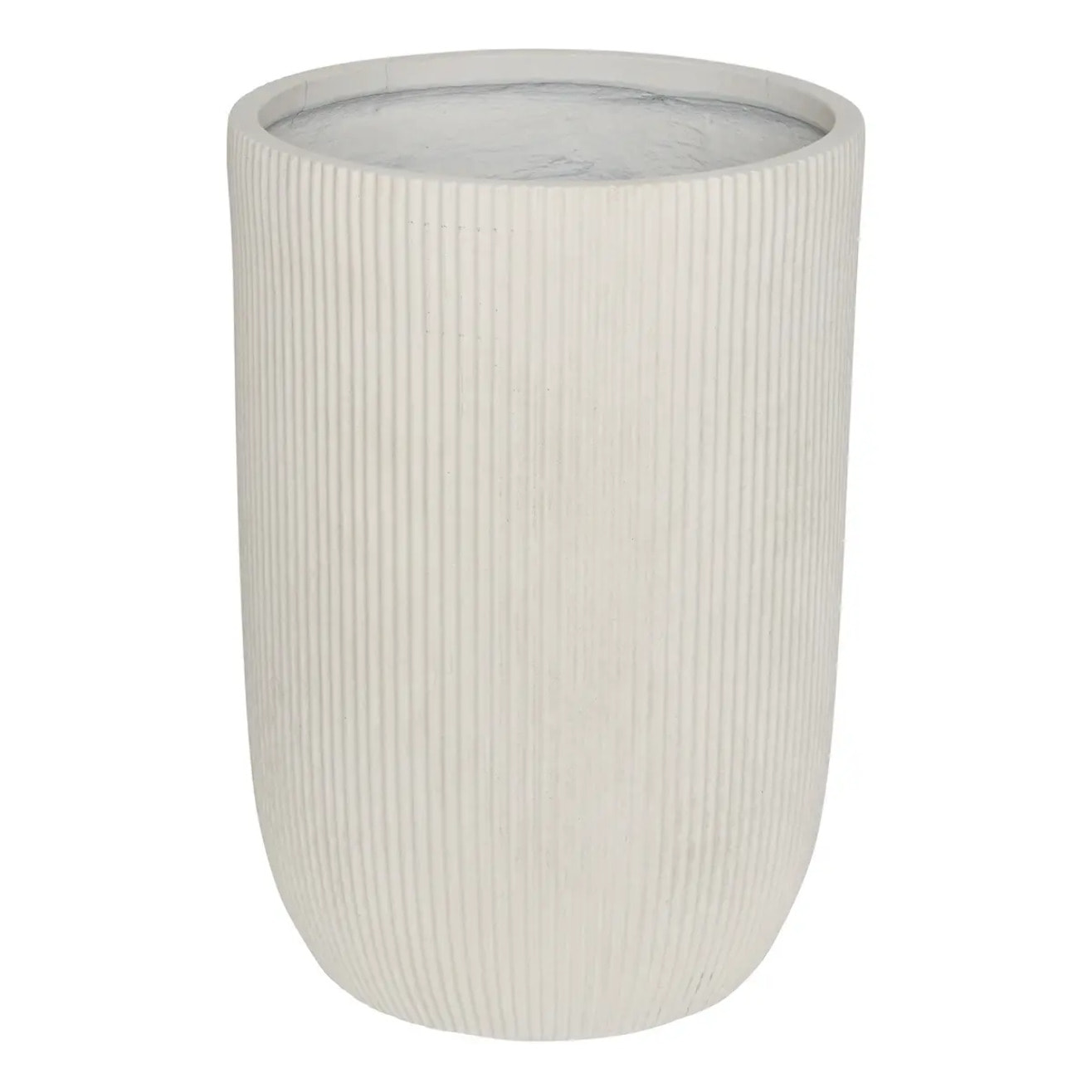 Set de 3 Pots de Fleurs Elene 36,5x36,5x54cm Blanc