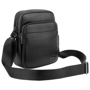 Borsa a tracolla da uomo - Modello Cremona - 100% pelle - 20.0 x 25.0 x 8.0 cm