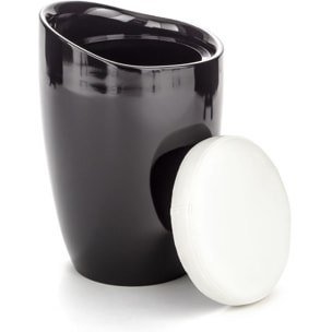 Oresteluchetta pouf/contenitore MONO BLACK Nero