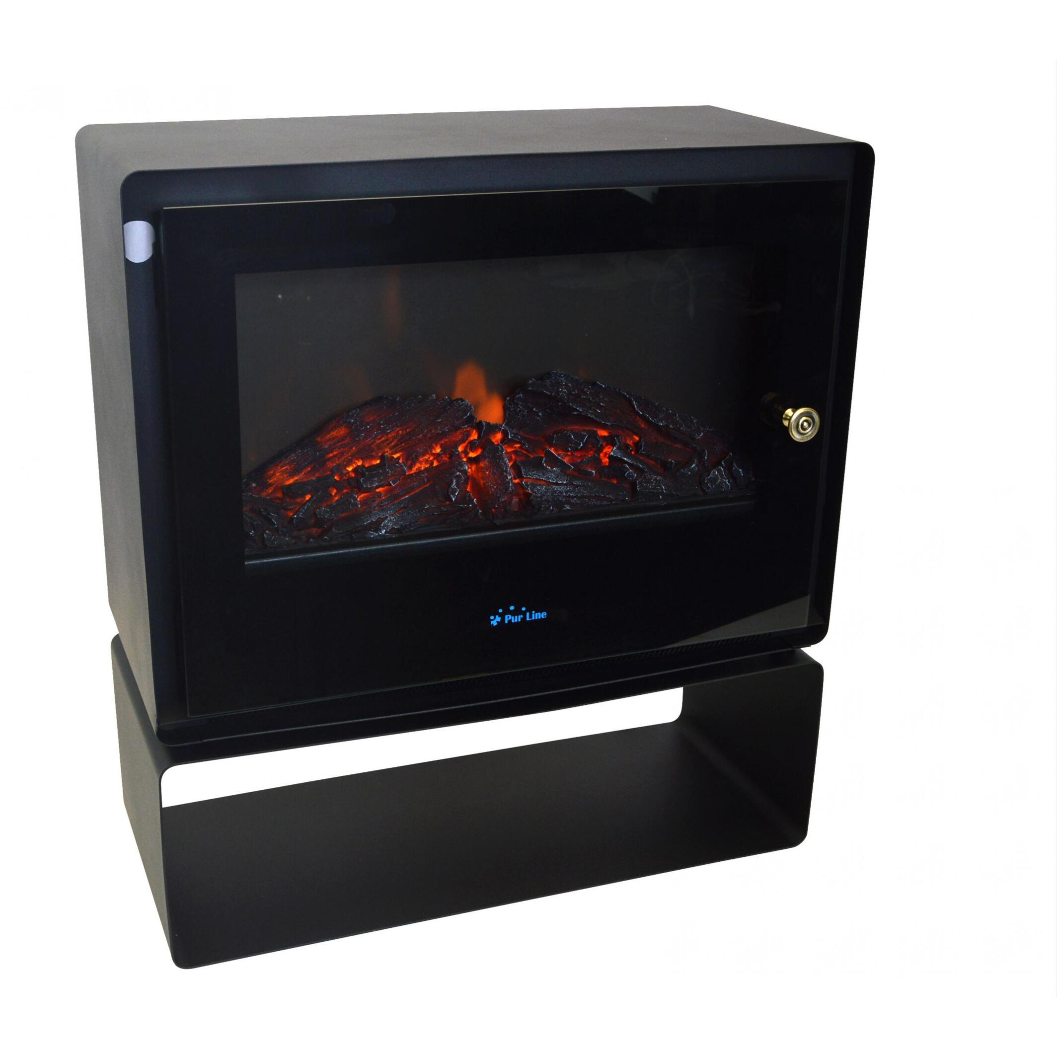 Chimenea eléctrica de suelo con estante 2000 W CHE-710 B PURLINE 2000 W