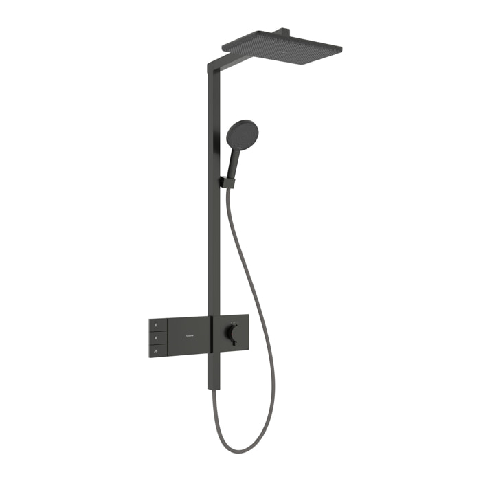 Colonne de douche Raindance Alive Q 2 jets avec thermostatique ShowerSelect Comfort, noir chromé brossé
