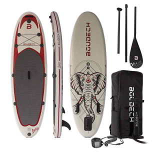 Stand Up Paddle Board Allround - Tavola da SUP gonfiabile 275X80X15 cm con pagaia, cavigliera, gonfiatore, kit riparazione e borsa da trasporto. Idonea per principianti. Peso Max 140kg