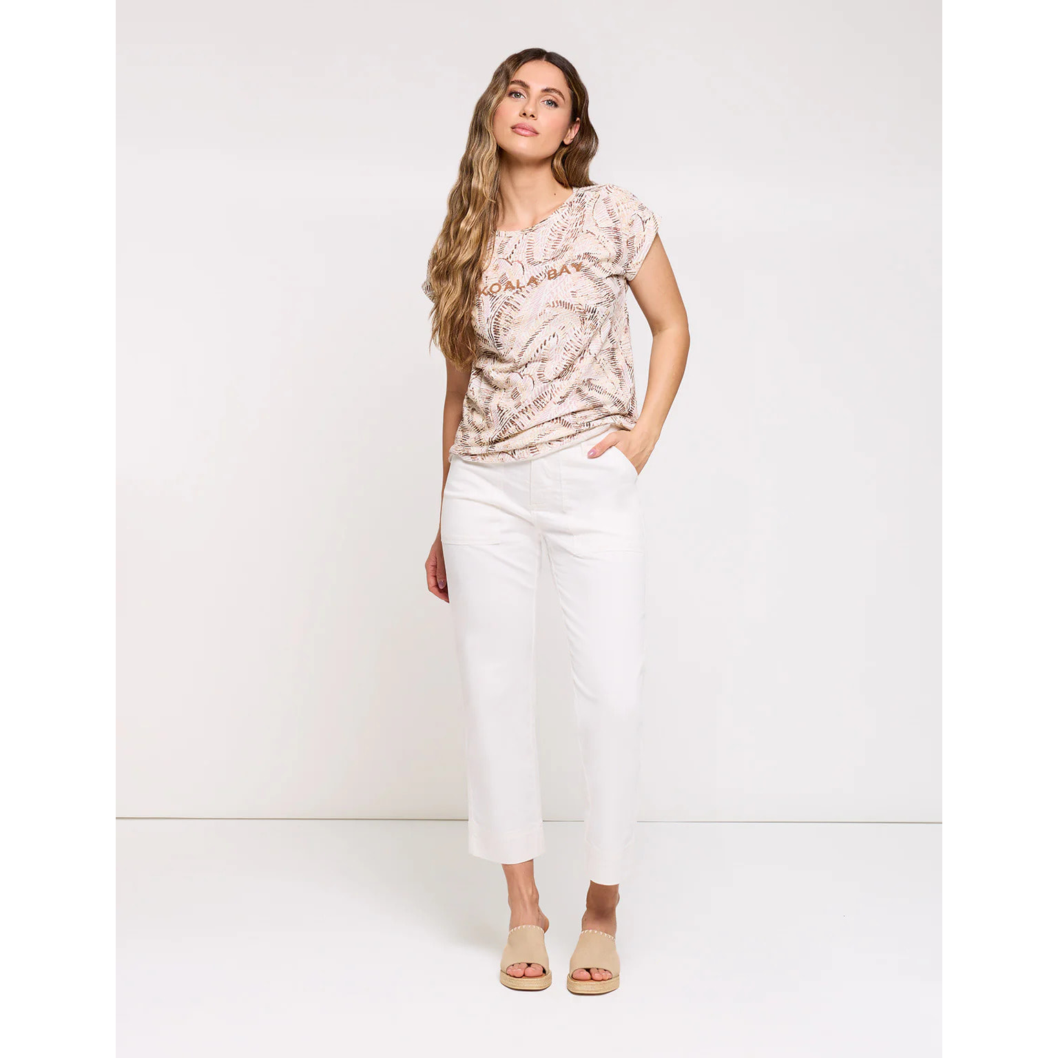 Camiseta Manga Corta Beige - Zebriye
