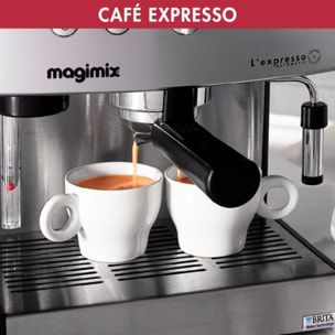 Expresso combiné cafetière MAGIMIX 11423 AUTO CHROME MAT
