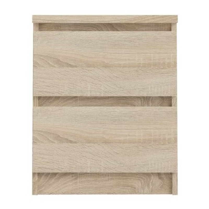 Table de chevet 2 tiroirs rangement chambre - 3 coloris - SOFT