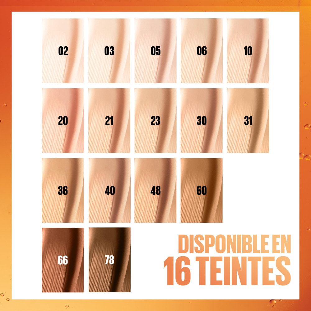 Maybelline New York Superstay 24H Skin Tint Fluide de Teint Longue Tenue 21