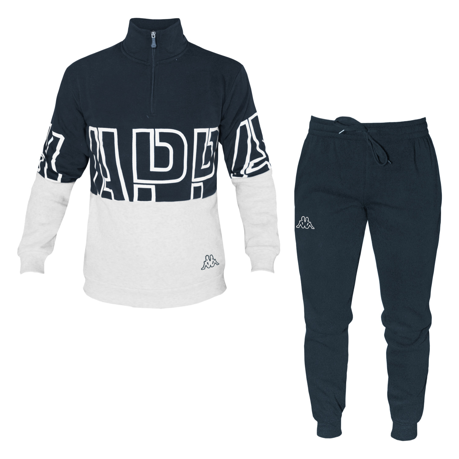 Tuta / Pigiama Uomo KAPPA Cotone Felpato Taglie Forti