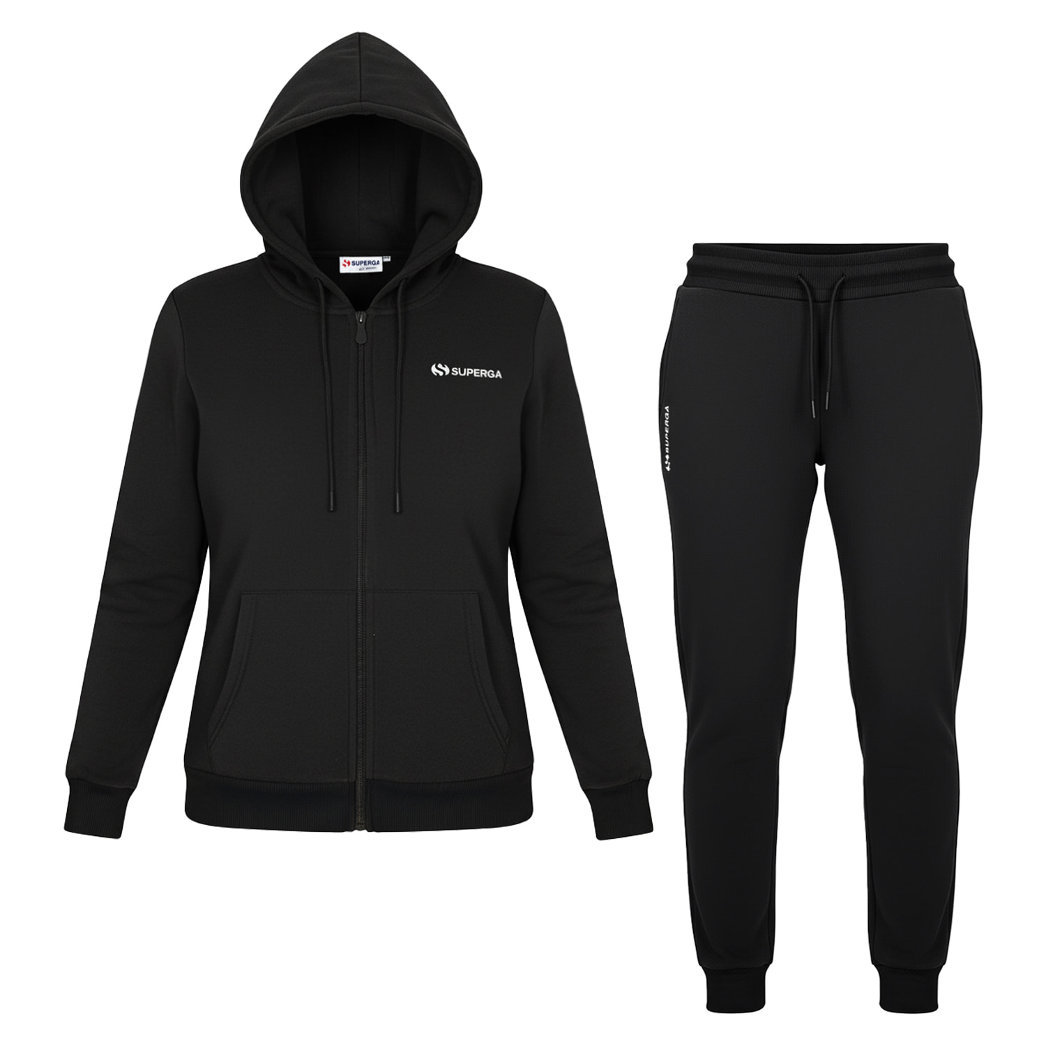 Tuta Donna SUPERGA Cotone Felpato Full Zip