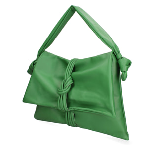 Borsa a spalla da donna In Vera pelle Made in Italy 46x32x2 cm