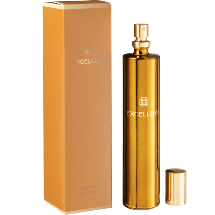 J-Line parfum de maison Excellent - Golden Honey - verre - ocre