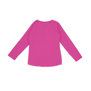 T-shirt Leone bambina con maniche lunghe Pink Girl