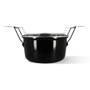 Friteuse du nord en acier émaillée 28cm