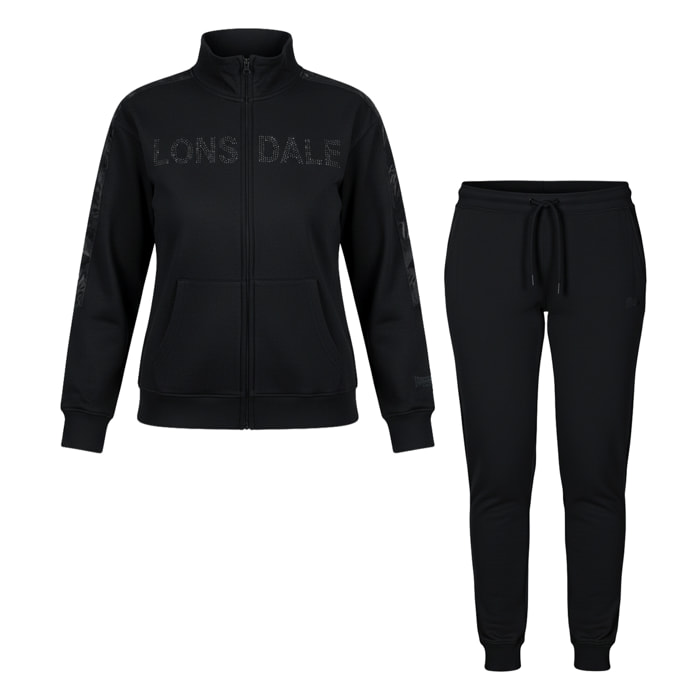 Tuta Donna LONSDALE Cotone Felpato Full Zip