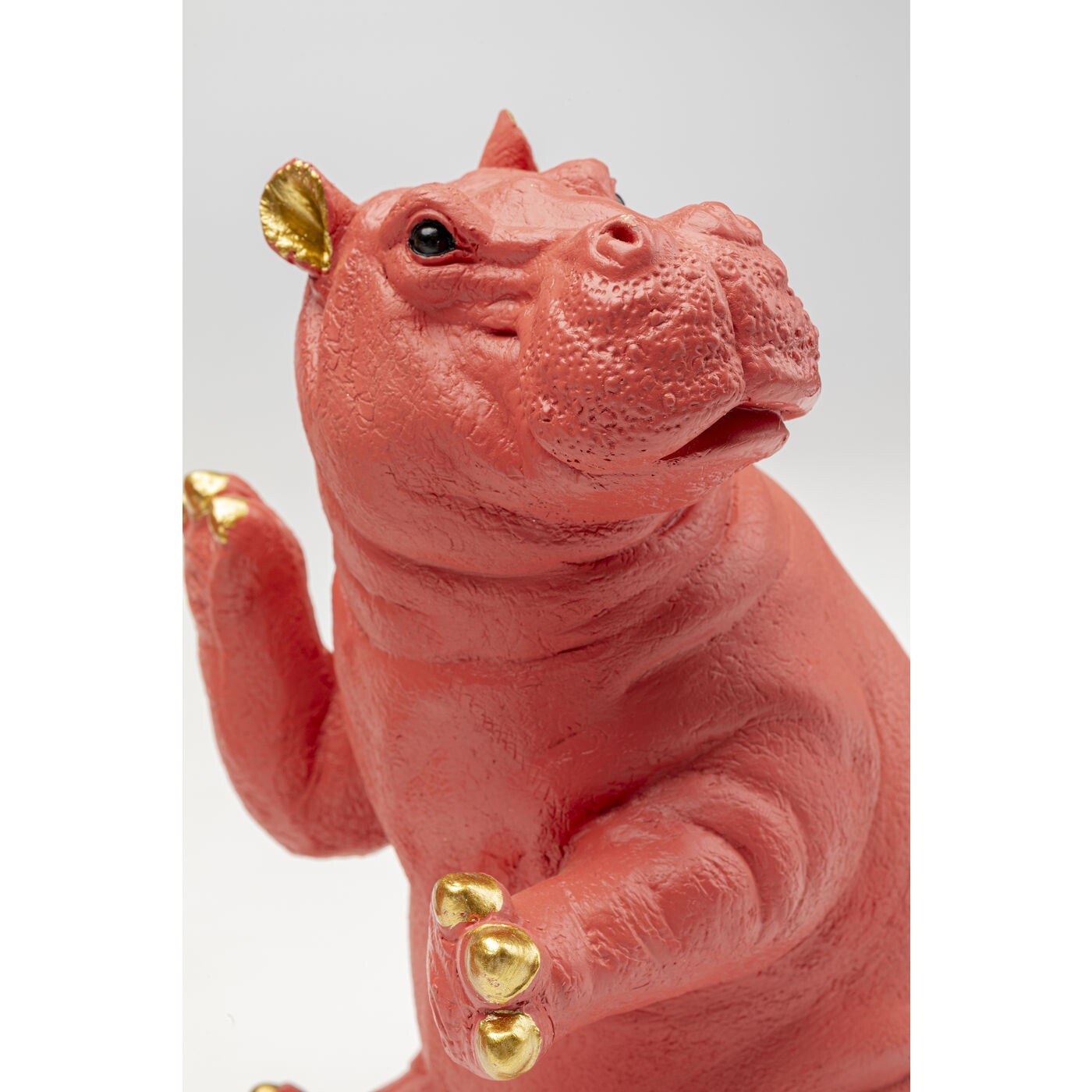Serre-livres deux hippopotames roses set de 2 Kare Design