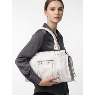 Borsa a spalla da donna - Modello Clara - Vera pelle - 41.0 x 28.0 x 13.0 cm