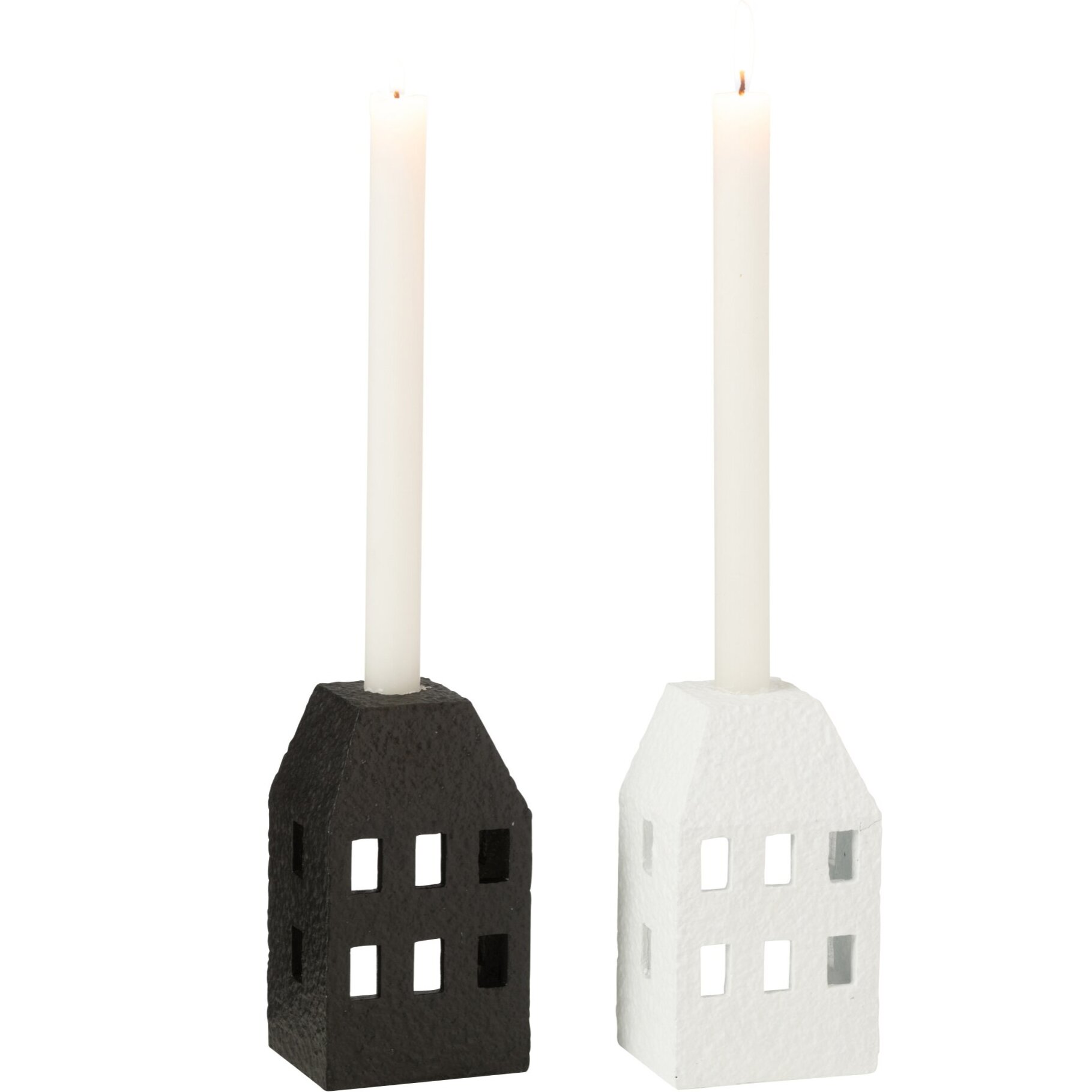 J-Line chandelier Maison - ciment - noir/blanc - 2 pcs