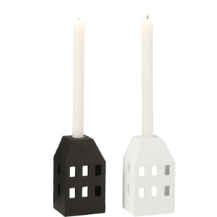 J-Line chandelier Maison - ciment - noir/blanc - 2 pcs