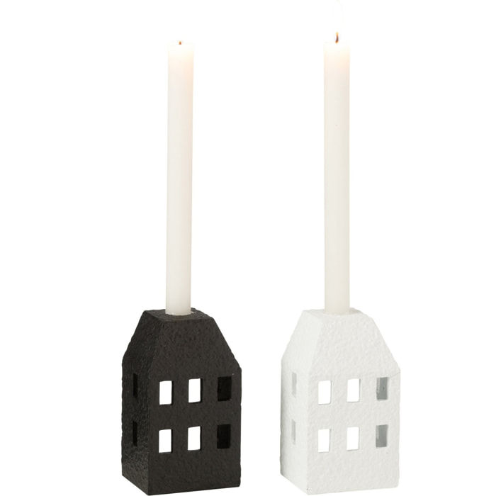 J-Line chandelier Maison - ciment - noir/blanc - 2 pcs