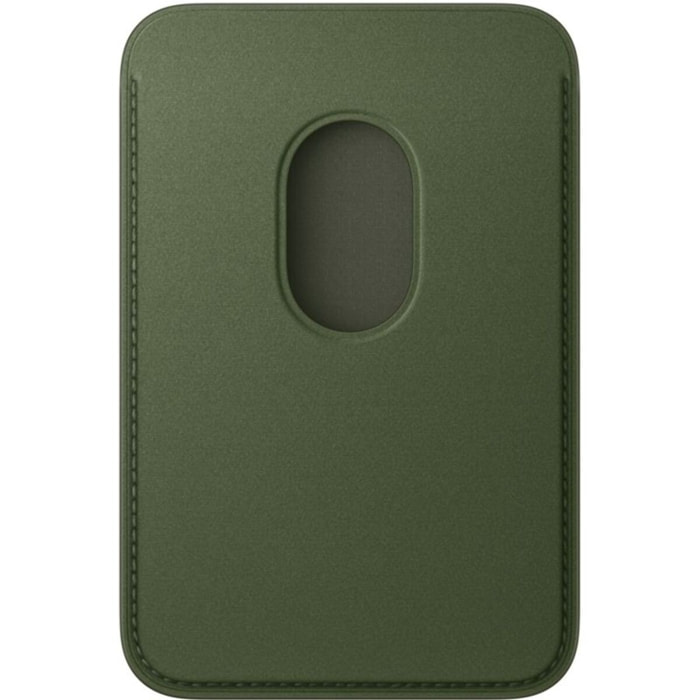 Porte-cartes APPLE MagSafe tissage fin Vert Mousse
