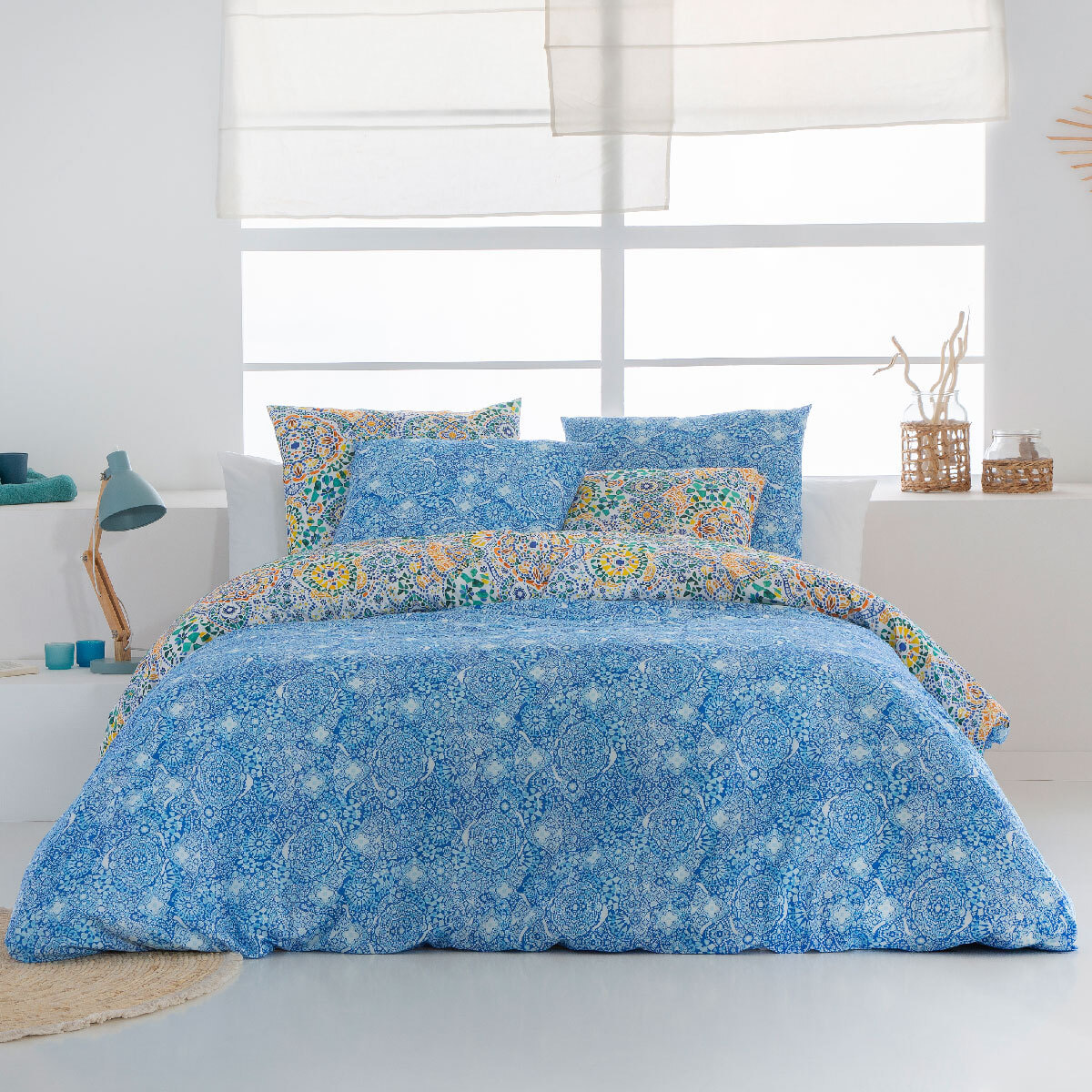 Housse de couette réversible en coton ENNA - vendue seule - plusieurs tailles disponibles