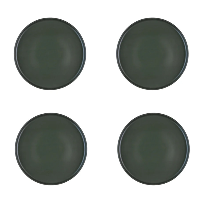 Assiette SCANDI Ø21,5cm - 4 pièces - Olive