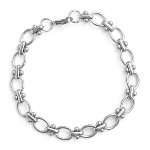 Pulsera Balil acabado rodio