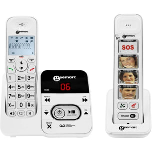 Téléphone sans fil GEEMARC Pack Mobility 295 Blanc